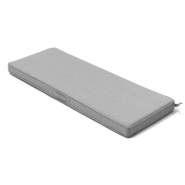Pellebant 48 in. x 18.5 in. Leisure Outdoor Bench Cushion in Light Gray