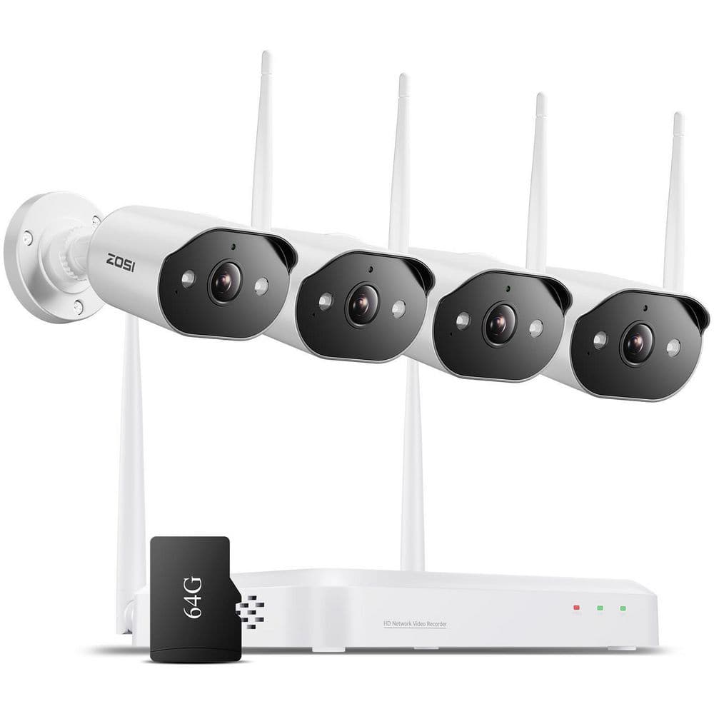 ZOSI WiFi 6 8-Channel 3MP 2K NVR Security Camera System with 4
