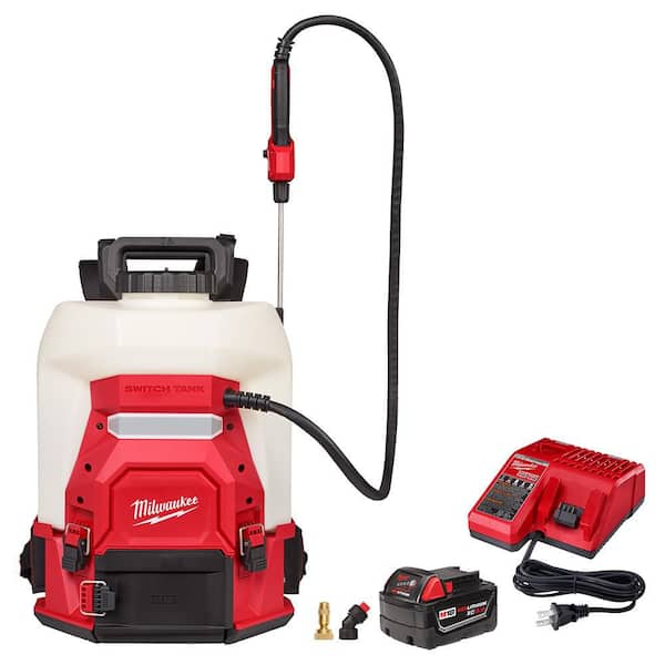M18 18V 4 Gal. Cordless Battery Powered Backpack Pesticide Sprayer Kit w/Switch Tank Interchangeable Capability