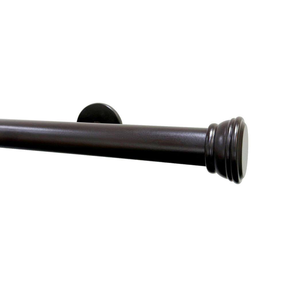 Tekno Pro 108 in. Non-Adjustable 1.13 in. Diameter Decorative Traverse Curtain Rod with Reba Finial in Maroon price history on PriceWatchPro