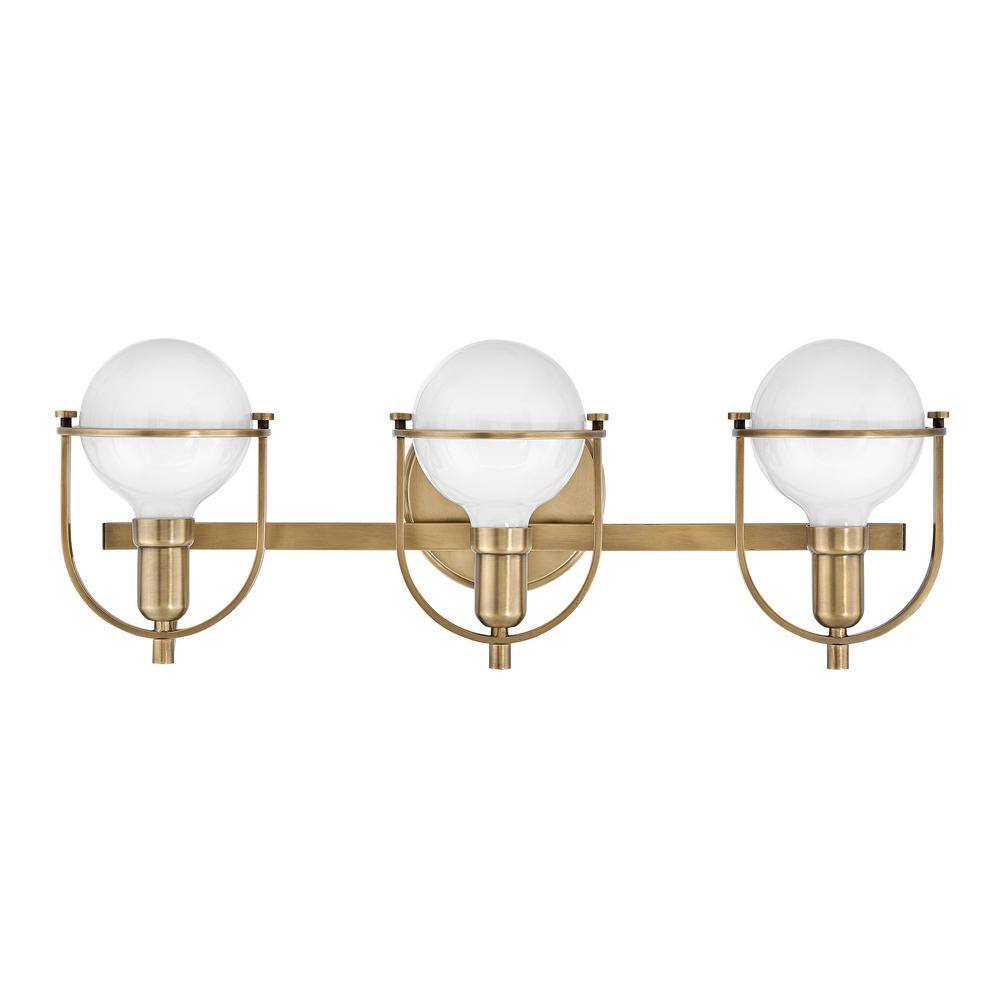 Somerset Heritage Brass 3-Light Dimmable Bath Vanity