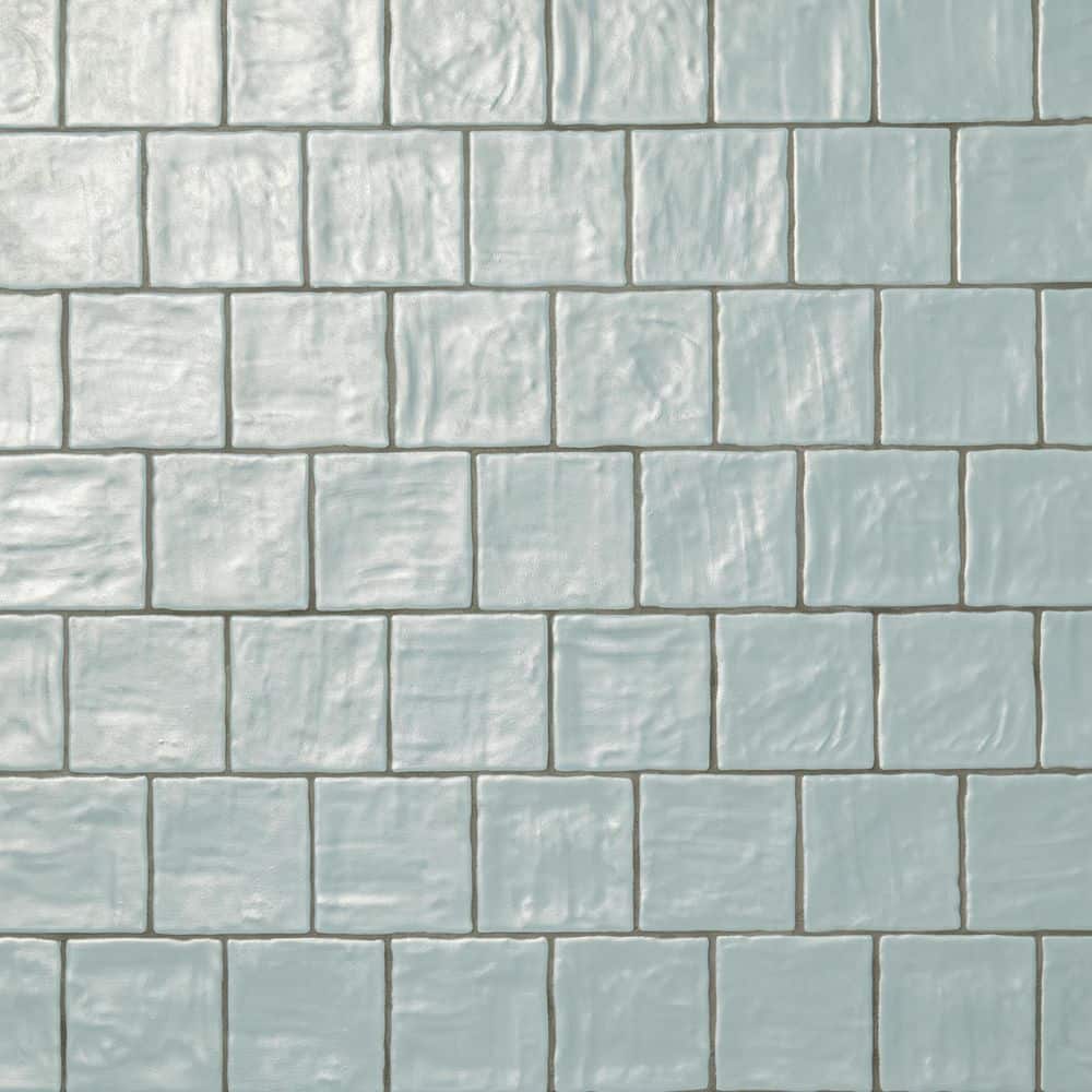 Zelyge Marine Blue 4 in. x 4 in. Satin Ceramic Zellige Handmade Look Backsplash Tile (5.46 sq. ft. /Case) price history on PriceWatchPro