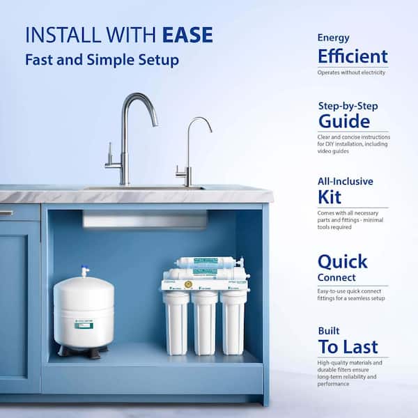 Essence Premium Quality 5-Stage Under-Sink Reverse Osmosis Drinking Water Filter System Essence Premium Quality 5-Stage Under-Sink Reverse Osmosis Drinking Water Filter System
