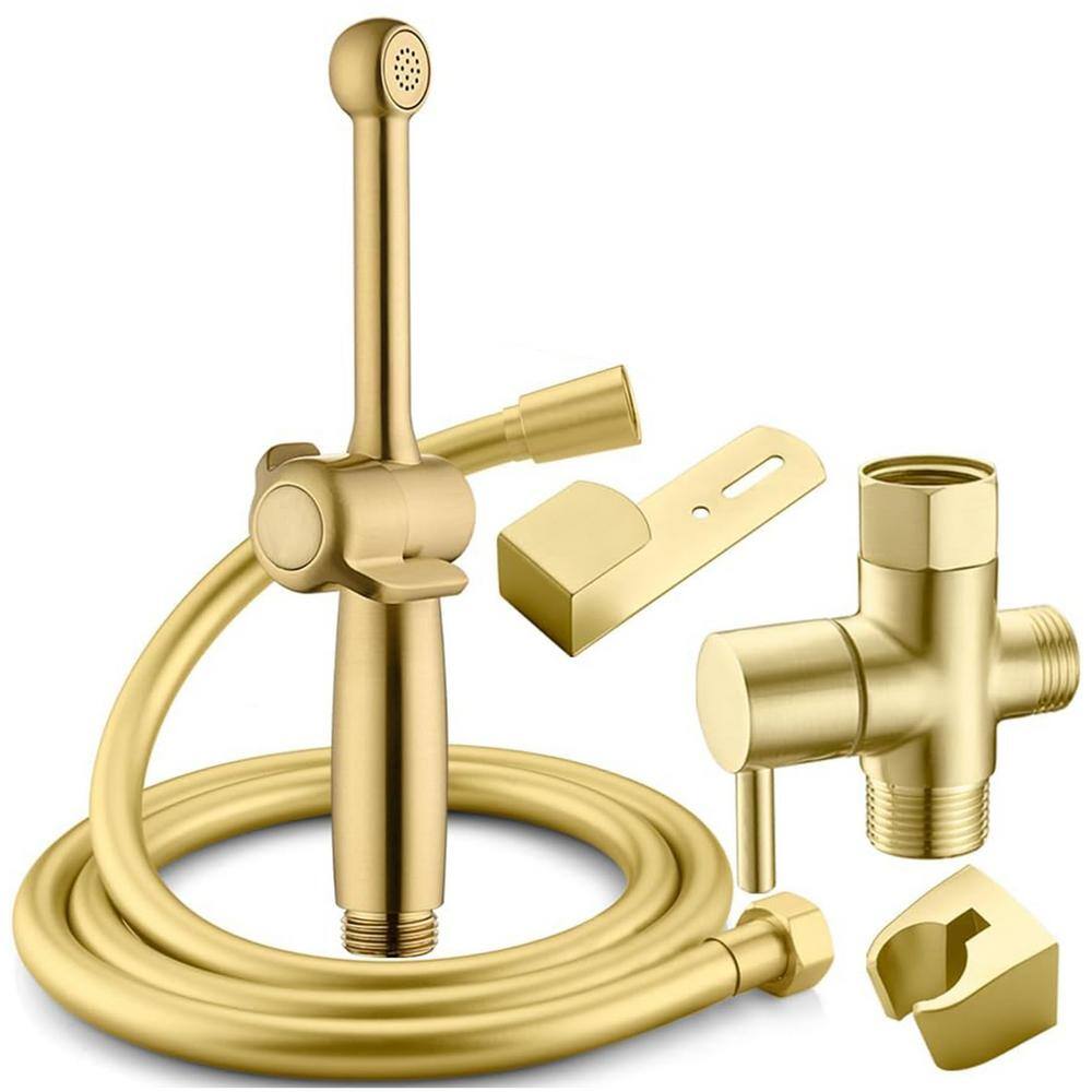 BWE NonElectric Handheld Bidet Attachment in gold CKPQ005BG The