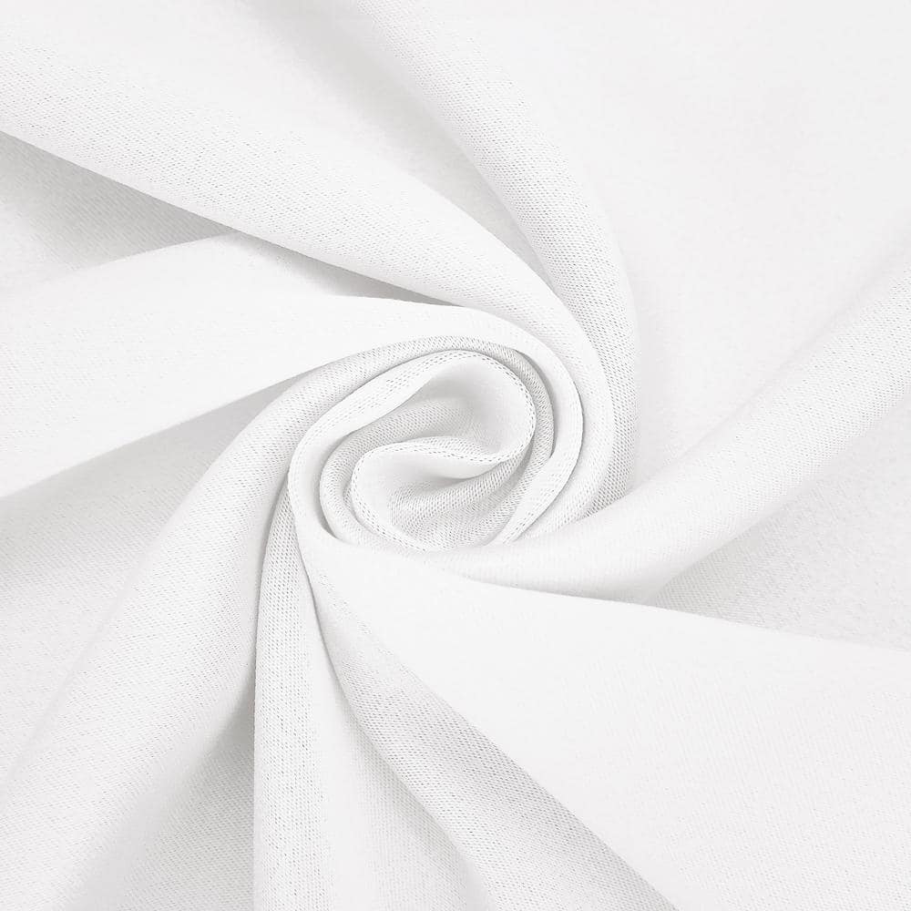 White Light-Filtering Polyester Grommet Curtain Panel 54"x63"