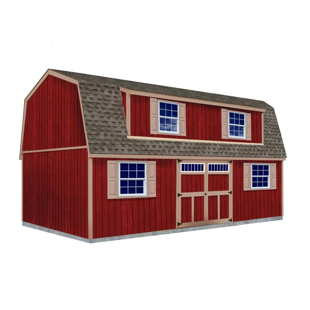 Best Barns Ravenna 32 Ft X 16 Ft Outdoor Storage Building Ravenna1632   Clear Best Barns Barns Ravenna1632 64 1000 