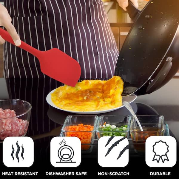Aazon.co: Silicone Spatula, Heat Resistant Spatula For Kitchen Use