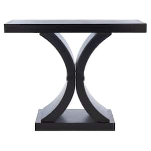 Dryden 39.5 in. Black Rectangle Wood Console Table