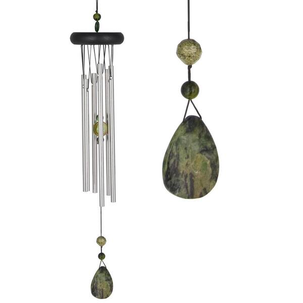 WOODSTOCK CHIMES Signature Collection, Woodstock Chakra Chime, 17 in. Aventurine Wind Chime