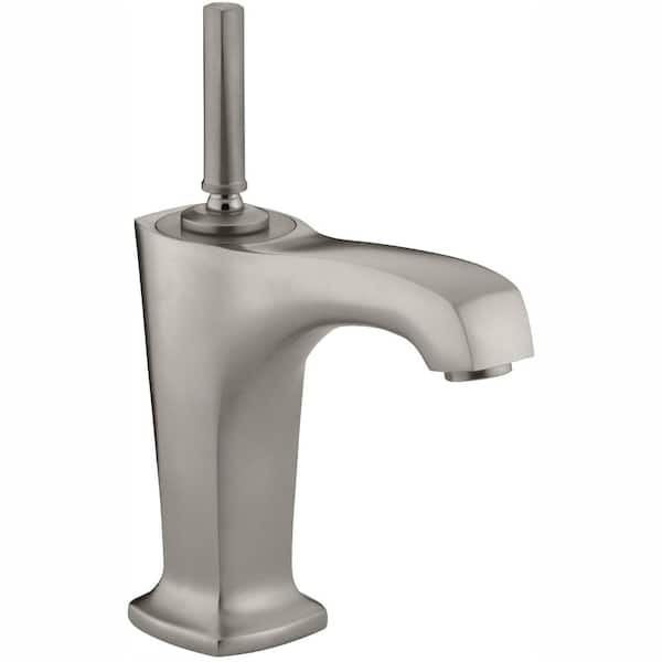 KOHLER Margaux Single Hole Single Handle Low-Arc Bathroom Vessel Sink Faucet in Vibrant Brushed Nickel