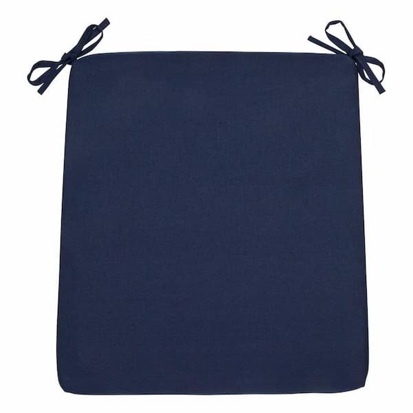 Shine Company Set of 2 22 in. x 20 in Olefin Patio Rocking Chair Cushion Indoor/Outdoor, Navy Blue