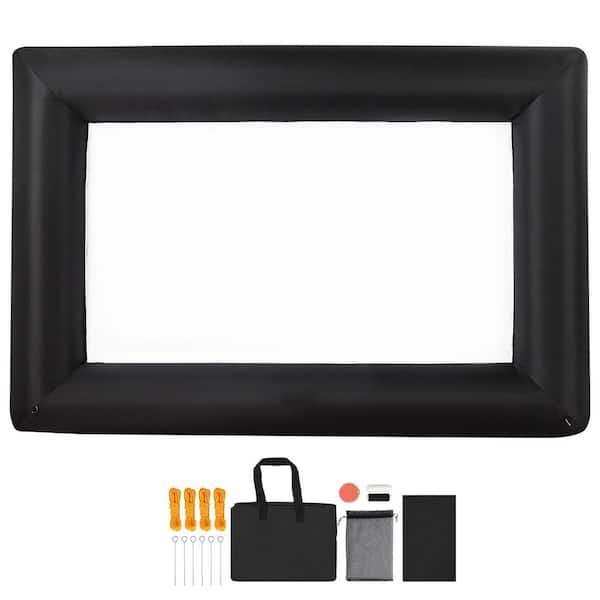 168 in. Inflatable Projector Screen, Inflatable Movie Screen Outdoor with 120W Air Blower Projector Screen Oxford Fabric