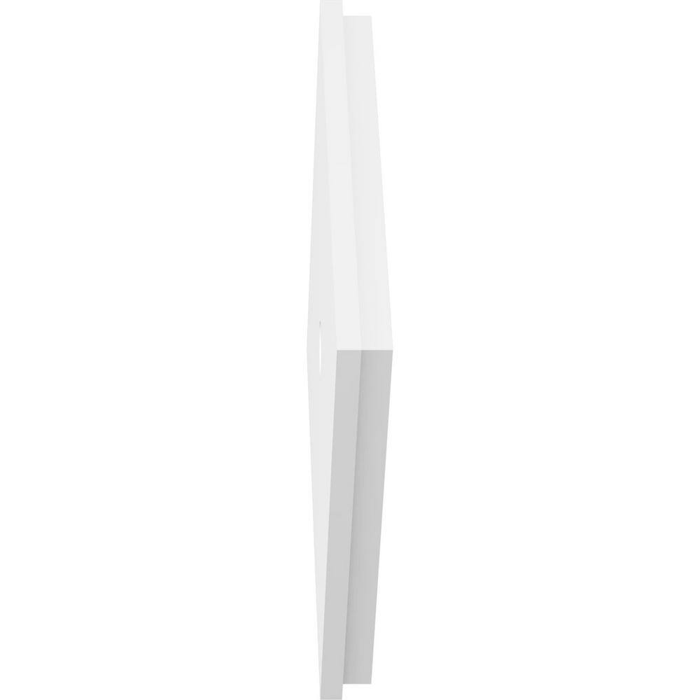 18"W x 12"H x 1"ID x 6 1/4"C x 1"P Diamond Architectural Grade PVC Contemporary Ceiling Medallion, Two Piece