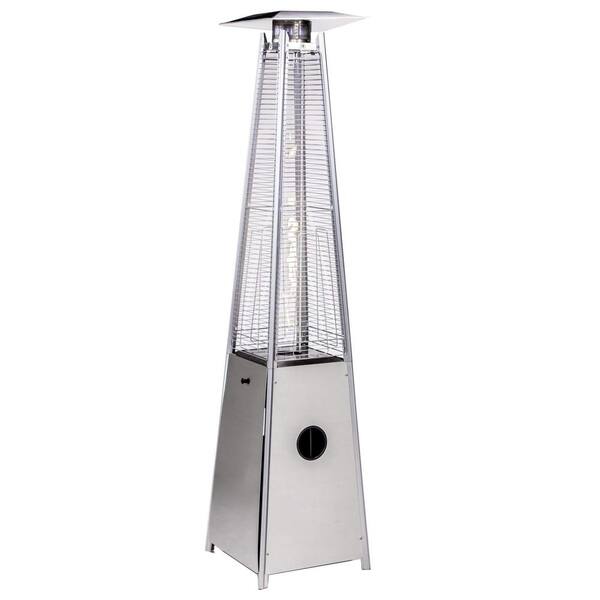 40000 BTU Quartz Glass Tube Patio Heater in Silver BYY614 The Home Depot