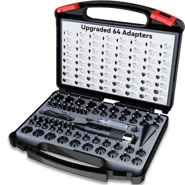 USB Rechargeable Green Laser Bore Sight Screen Kit with 64 Adapters for 0.17 to 12 GA Calibers Multi-Caliber Boresighter