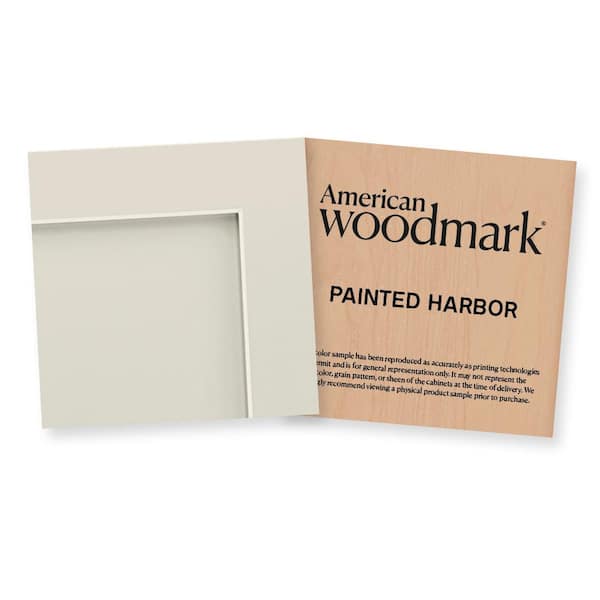 American Woodmark 3-3/4-in. W x 3-3/4-in. D Finish Chip Cabinet Color Sample in Painted Harbor