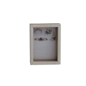 5 in. x 7 in. White and Natural Picture Frame