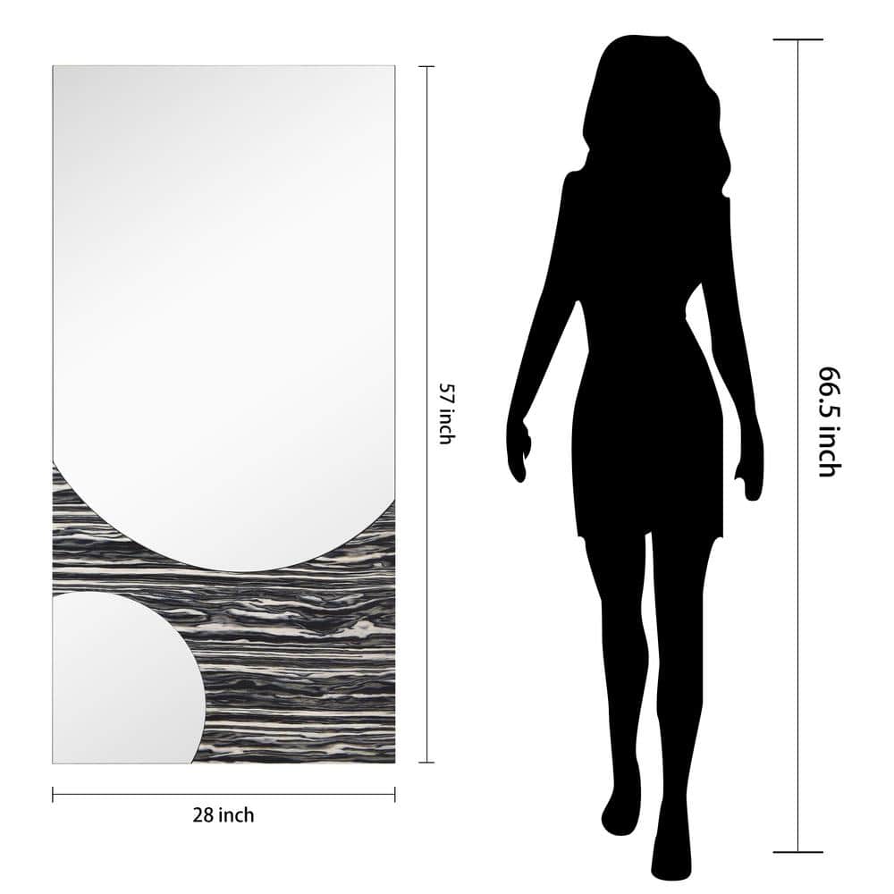 Eclipse Harmony 57" x 28" Rectangular Frameless Vanity Mirror with Exotica Stained Veneer