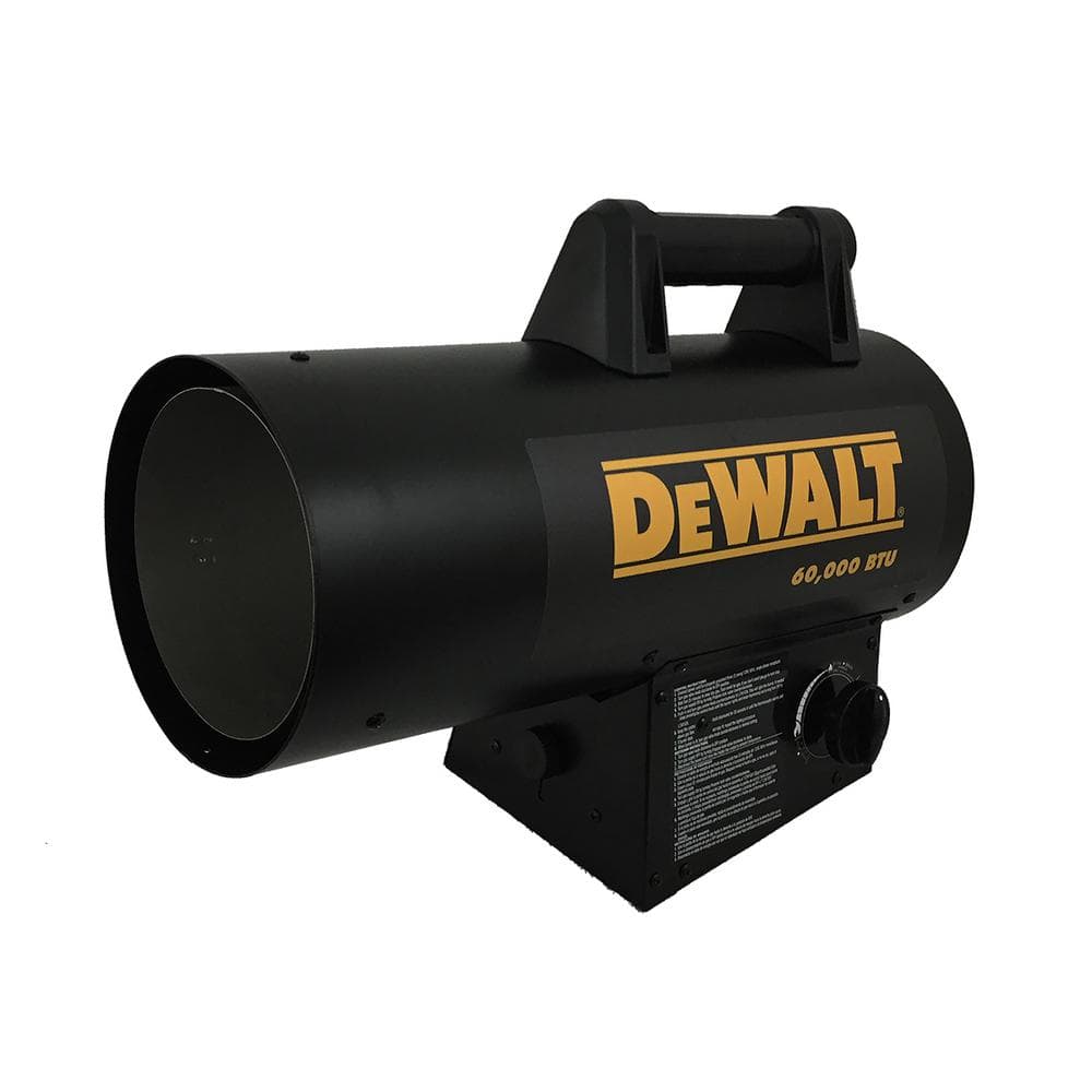 DEWALT 60 000 BTU Black Forced Air Propane Space Heater