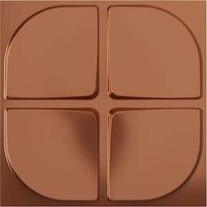 19 5/8 in. x 19 5/8 in. Franklin EnduraWall Decorative 3D Wall Panel, Copper (12-Pack for 32.04 Sq. Ft.)