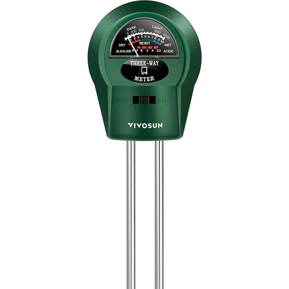 5 in1 Soil Tester, Soil Moisture Meter, Plant Water Monitor, PH Meter, Humidity Temperature Sunlight Environment Hygrometer Tester, Gardening Lawn