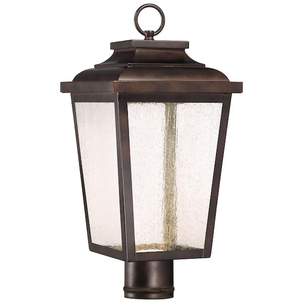 the great outdoors by Minka Lavery Irvington Manor Collection 1-Light Outdoor Chelesa Bronze Integrated LED Post Light