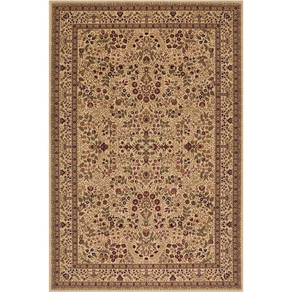 Concord Global Trading Persian Classics Sarouk Ivory 4 ft. x 6 ft. Area Rug