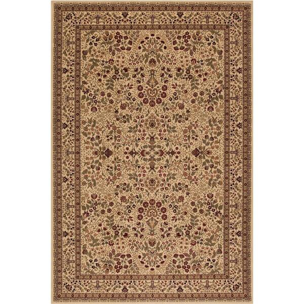 Concord Global Trading Persian Classics Sarouk Ivory 7 ft. x 10 ft. Area Rug