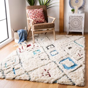 Casablanca Ivory/Charcoal 5 ft. x 8 ft. Abstract Area Rug