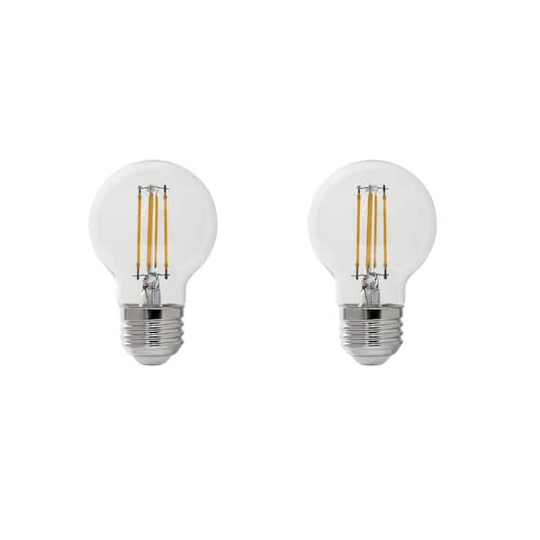 Feit Electric 40-Watt Equivalent G16.5 Globe Dimmable Filament Clear CEC Title 20 E26 LED Vintage Edison LIght Bulb, Soft White 2-Pack