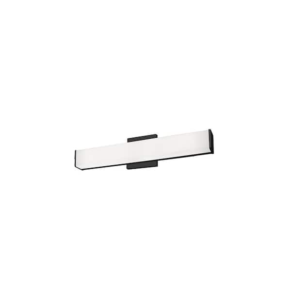 KUZCO Jane 20 in. 1-Light 22-Watt Black Integrated LED Vanity Light