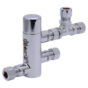 3/8 in. Compression HG-135 Thermostatic Mixing Valve with Compression Tee
