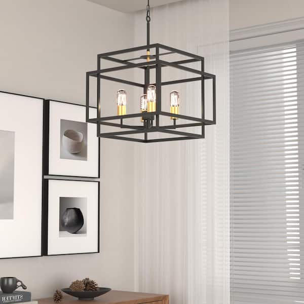 Maxax Hartford 4 -Light Lantern Square Chandelier MX19078-4