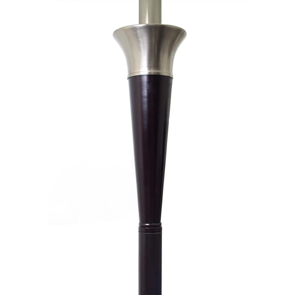 Malbec Black and Brushed Nickel 3-Piece Lamp Set with Cream Shades