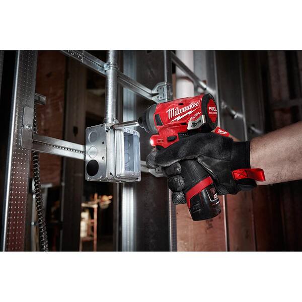 Milwaukee - M12 FUEL 12V Lithium-Ion Brushless Cordless 1/4 in. Hex Impact Driver Kit with One 2.0 Ah Battery, Charger and Bag