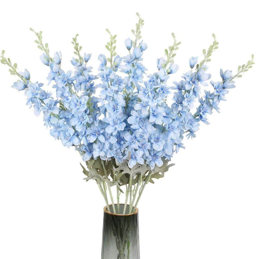 Wedding Bouquet Series 8-Pices, 33.5 in. H x 3.15 in. W Blue