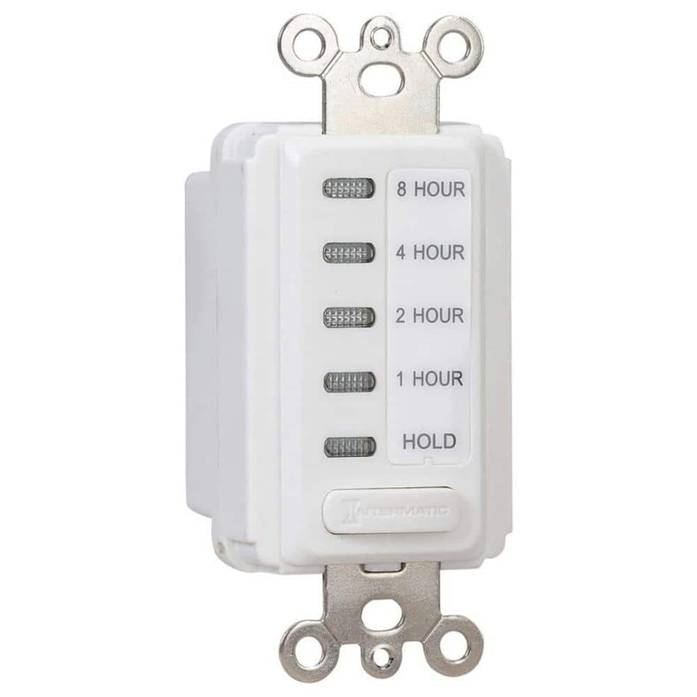 White Electronic Countdown Timer Wall Switch