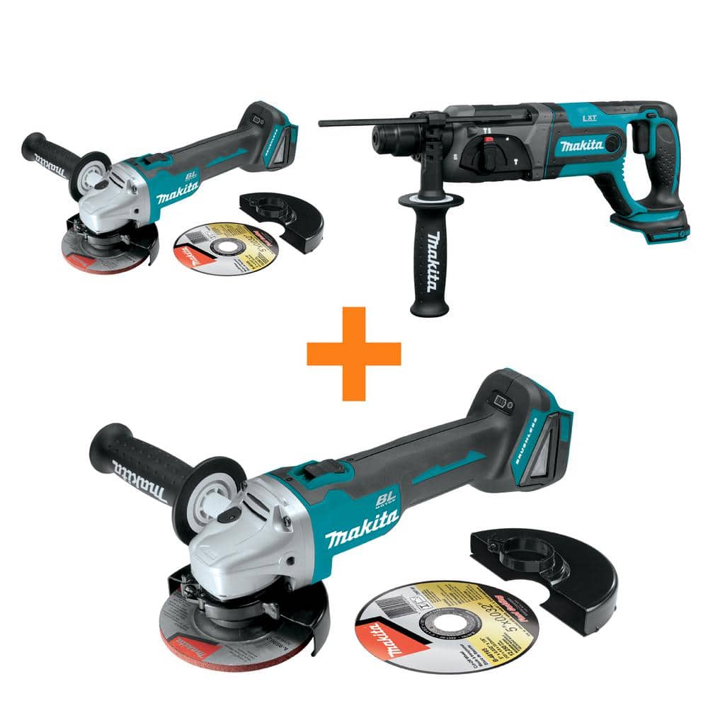 18V LXT Brushless 4-1/2/5 in. Cut-Off/Angle Grinder and 18V LXT 7/8 in. Rotary Hammer with LXT Brushless Grinder price history on PriceWatchPro