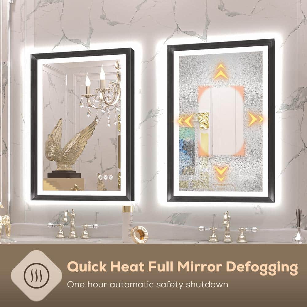 Modern Rectangular Frameless LED Bathroom Vanity Mirror