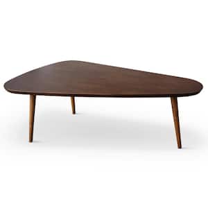 Caden 47 in. Mid Century Modern Furniture Style Espresso Brown Solid Wood Specialty Coffee Table