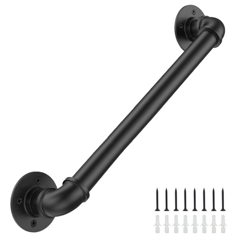 4 ft. Industrial Stair Railing Wall Mount Staircase Handrail for Outdoor Indoor Stairs Porch, Black price history on PriceWatchPro