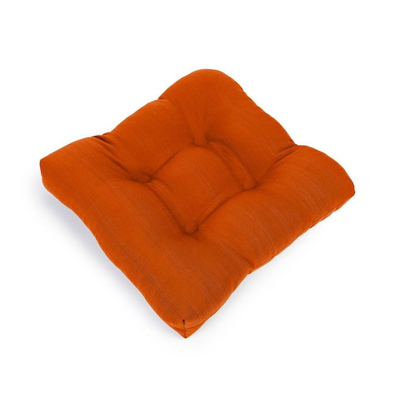 Sunrise Reversible Indoor/Outdoor Seat Cushion Cayenne