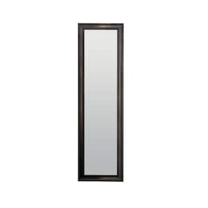 Small Brown Wood Classic Mirror (19.5 in. H X 69 in. W)