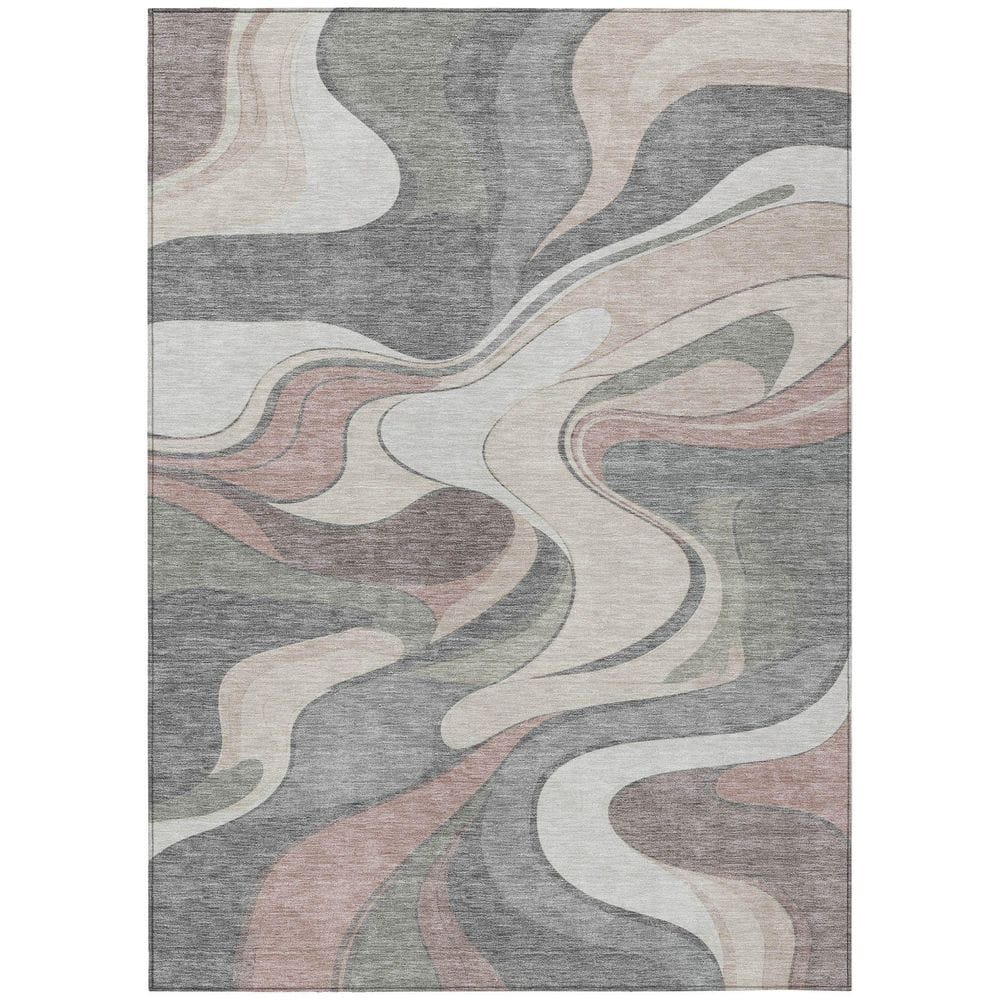 Dee Rugs Addison Rugs Chantille Machine Washable Indoor/Outdoor Abstract ACN2183 ...