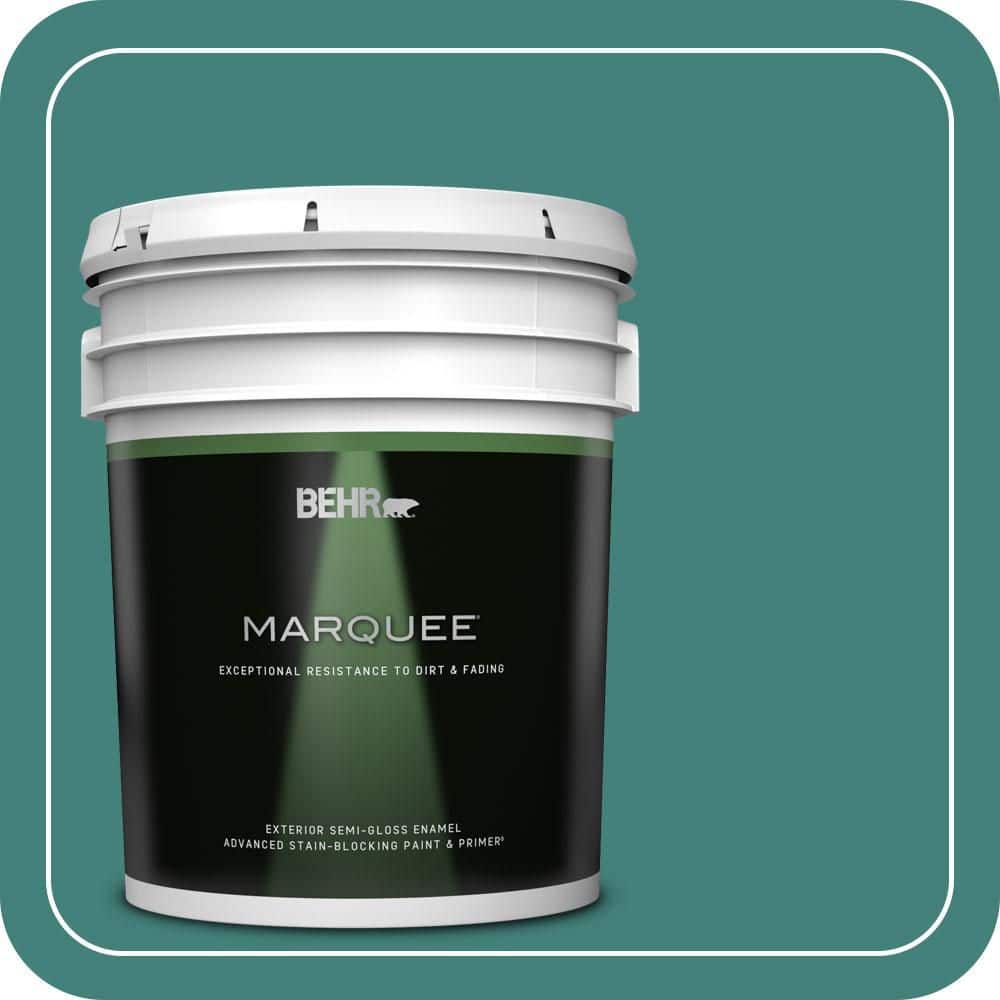 5 gal. #M450-6 Bubble Turquoise Semi-Gloss Enamel Exterior Paint & Primer price history on PriceWatchPro