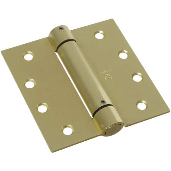 Stanley-National Hardware 4 in. x 4 in. Steel or Stainless Steel Spring Standard Weight Hinge