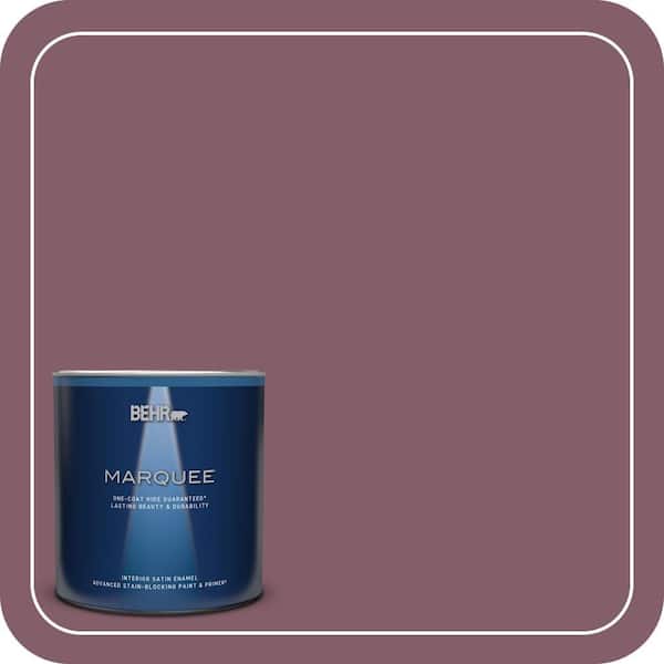 BEHR MARQUEE 1 qt. #ICC-84 Simply Elegant Satin Enamel Interior Paint & Primer