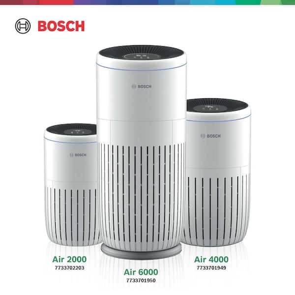 Bosch - Air 2000 4-Speed White HEPA Air Purifier ENERGY STAR (Covers, 810 Sq. Ft., AHAM) Intelligent and Quiet