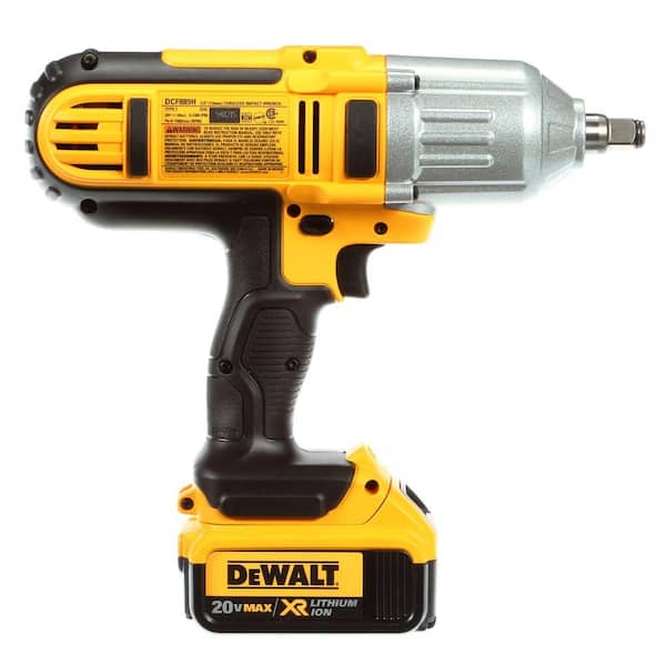 DEWALT 20V MAX Cordless 1/2 in. High Torque Impact Wrench with Hog Ring and  (2) 20V 4.0Ah Batteries DCF889HM2 - The Home Depot