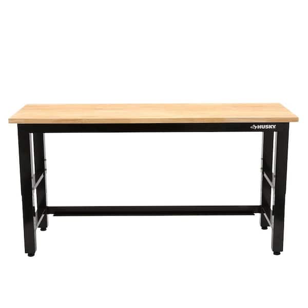 6FT/1.8M SOLID GLUED & PRESSED WOODEN TOP WORKBENCH WITH REAR UPSTAND HEAVY DUTY 
